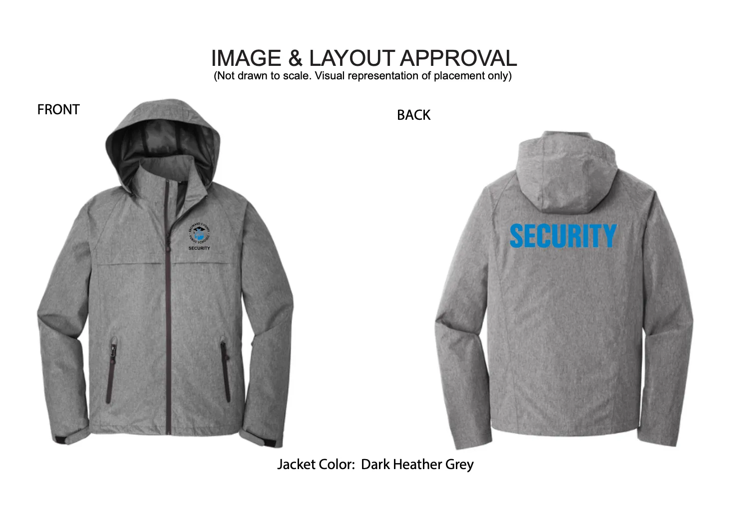 BCPS Building Security Rain Jacket (J333)