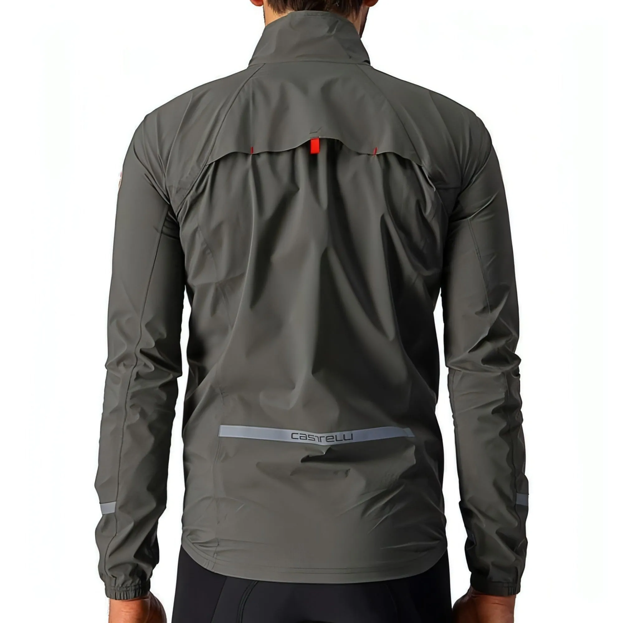 Castelli Emergency 2 Rain Waterproof Mens Cycling Jacket - Green
