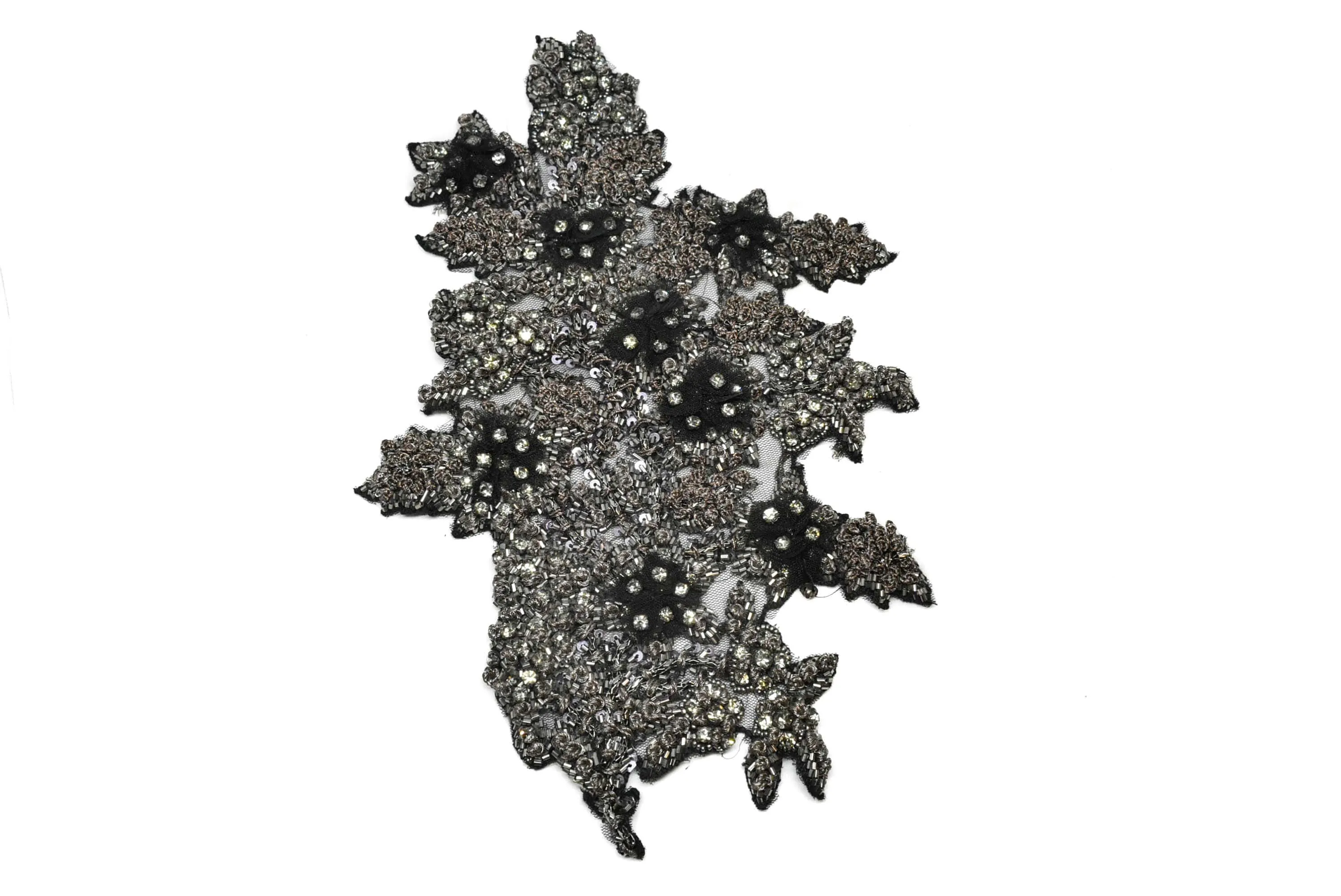 Elegant Floral Appliques | Rhinestone Floral Applique