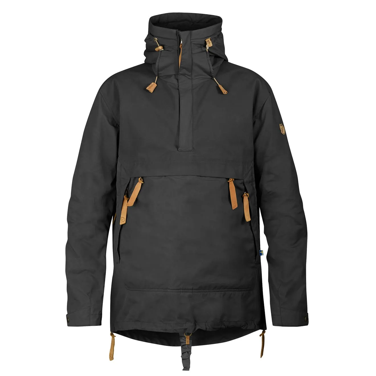 Premium Fjallraven No. 8 Anorak Jacket in Dark Grey