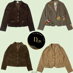 Girls' Y2K Corduroy Blend Jacket – Trendy & Chic (GRV-11-162)