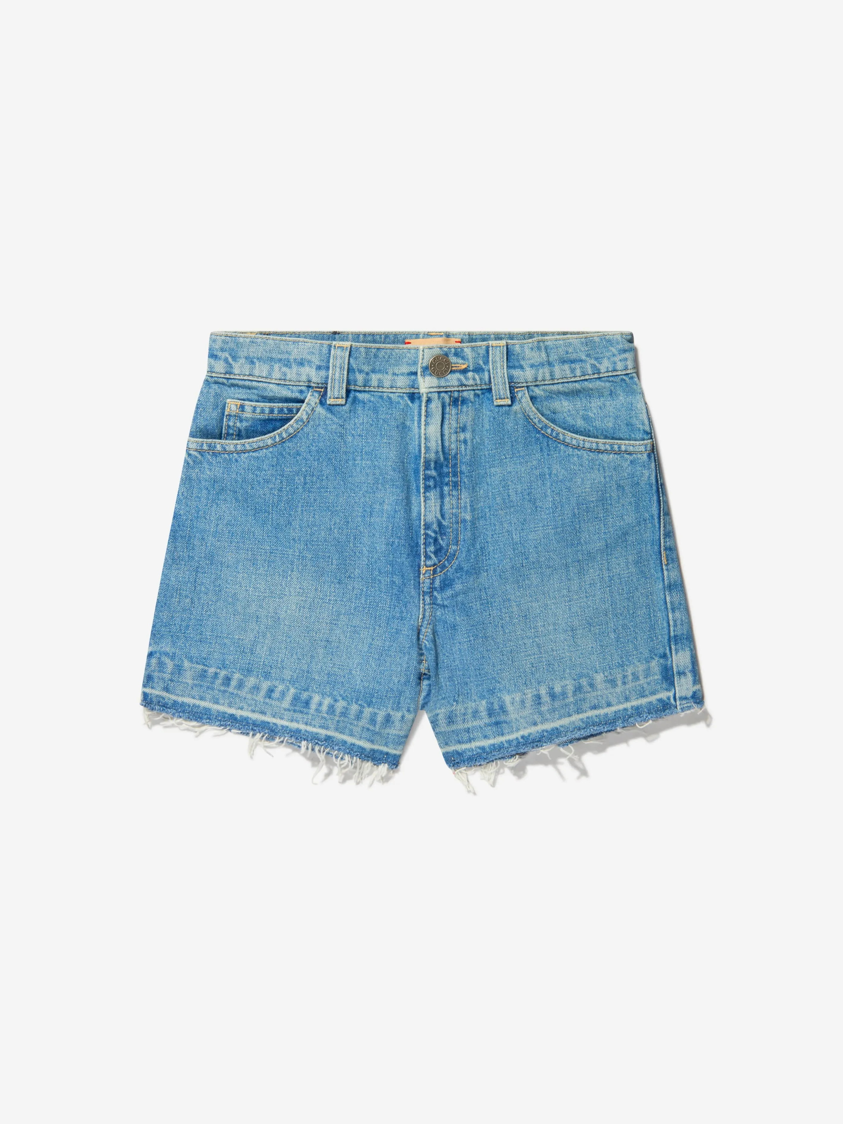 Gucci Girls Organic Cotton Denim Shorts