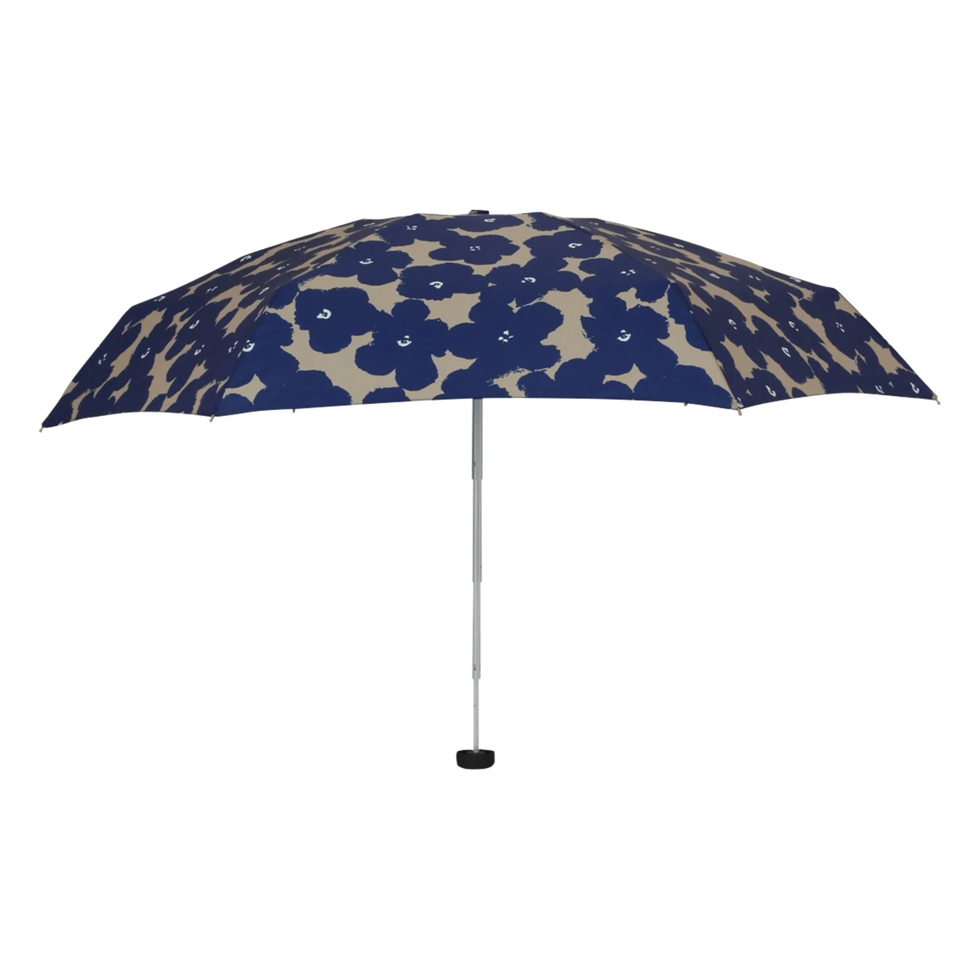 Hana Print Compact Umbrella Navy