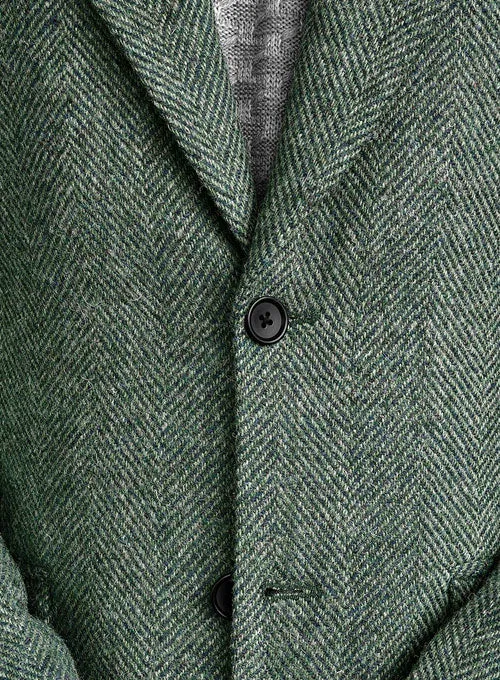 Harris Tweed Wide Herringbone Green Jacket II