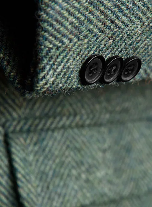 Harris Tweed Wide Herringbone Green Jacket II