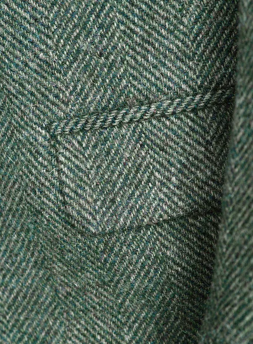 Harris Tweed Wide Herringbone Green Jacket II