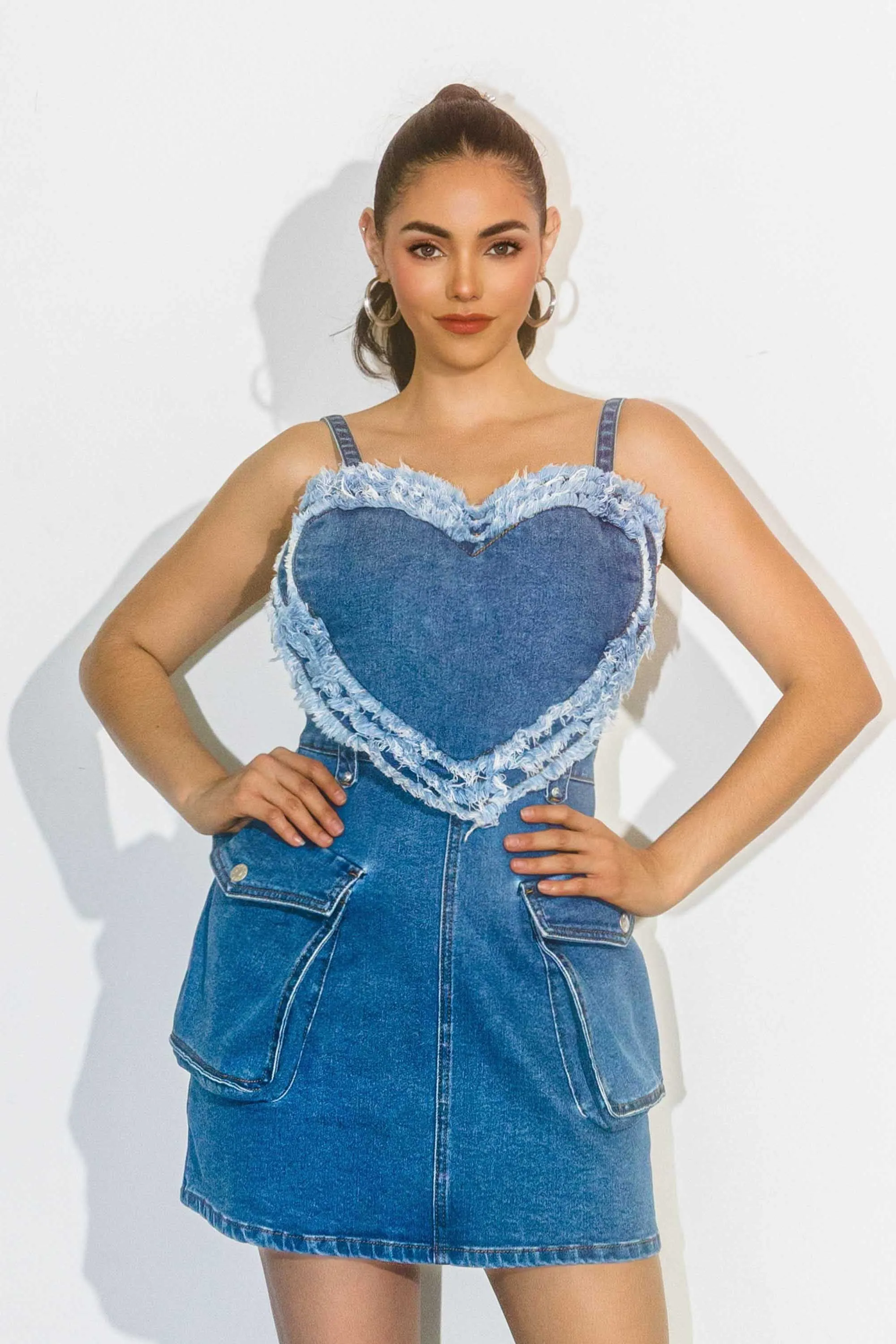 Heart Denim Dress