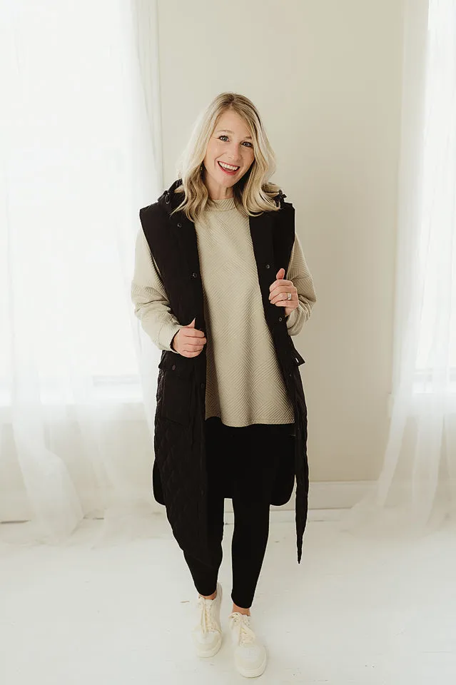 Hooded Oversized Vest