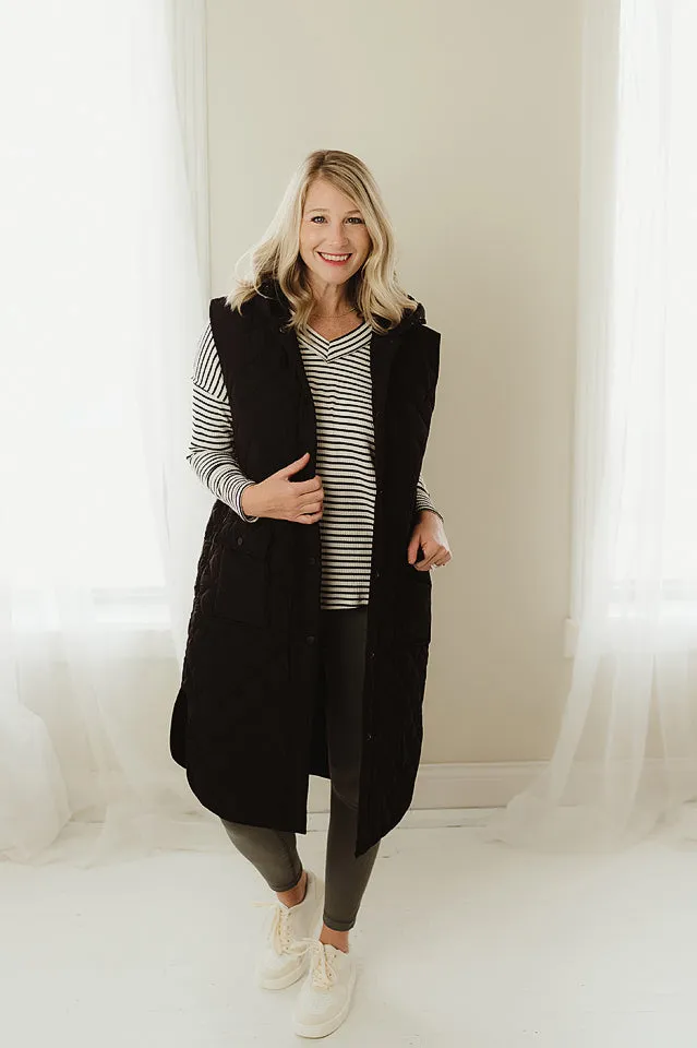 Hooded Oversized Vest