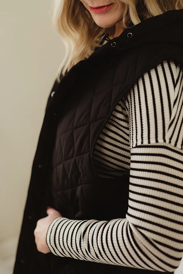 Hooded Oversized Vest