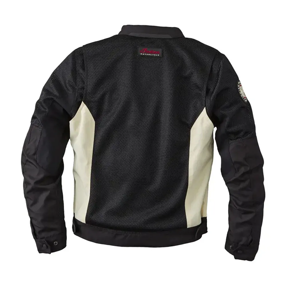 Indian Motorcycle Mens Mesh 2 Riding Jacket w/ Removable Liner Black