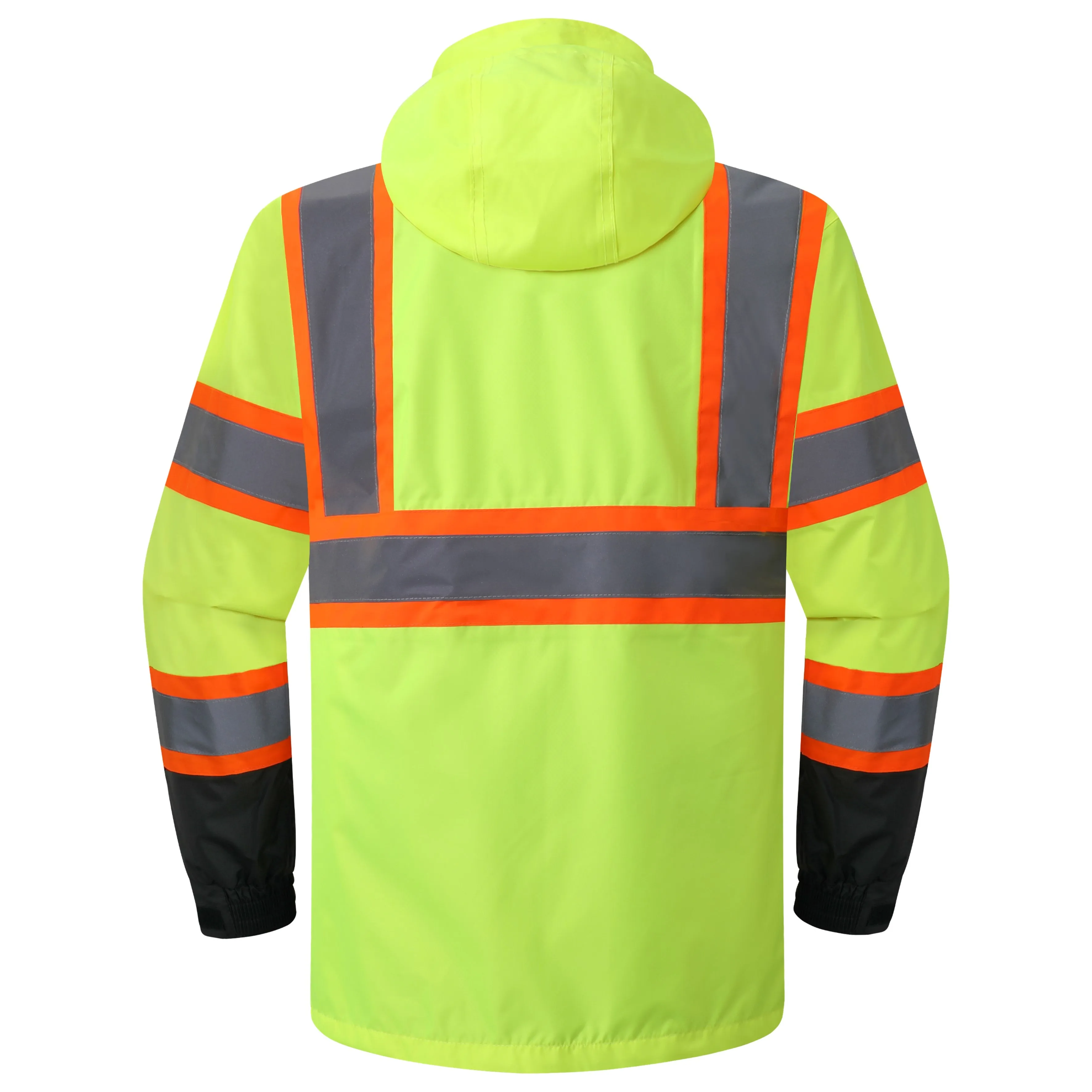 JKSafety Hi-Vis Rain Gear, Waterproof Reflective Rain Jacket and Pants (JKRS117)