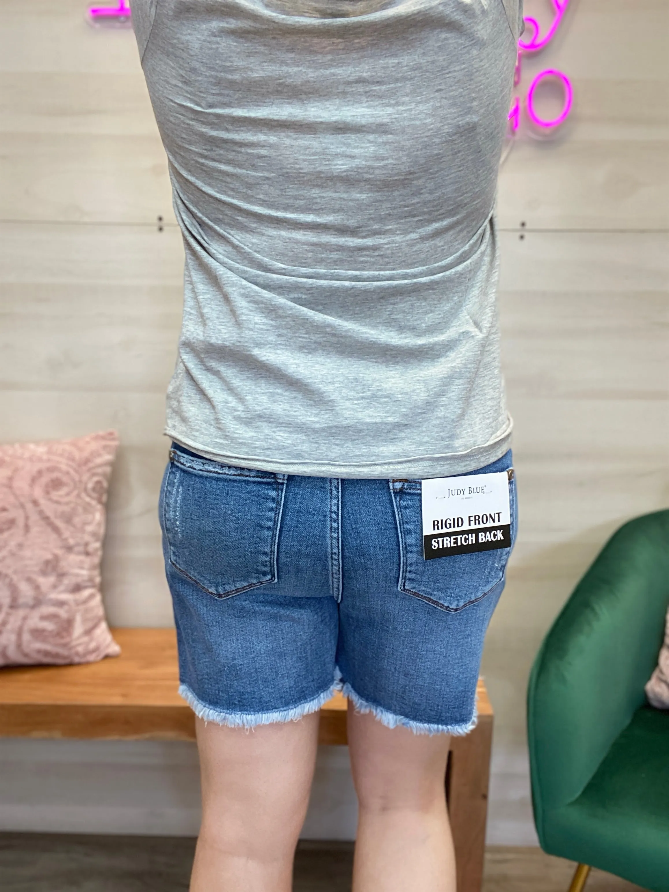 Judy Blue High Waist Magic Destroy Shorts
