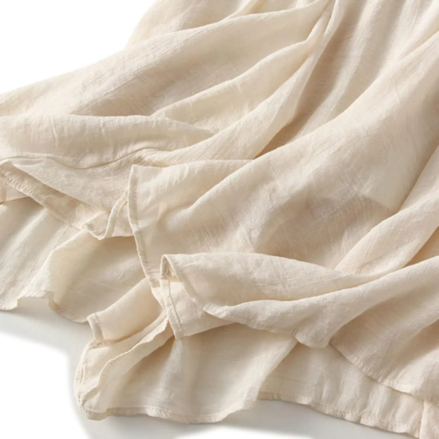 Linen Maxi Skirts for Women Flowy Cotton Pleated A-Line Long Skirt Boho Elastic Waist Drawstring 2025 Summer Dress