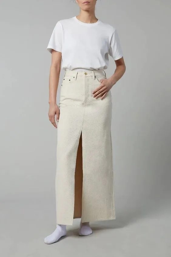 MAVI LONG DENIM SKIRT