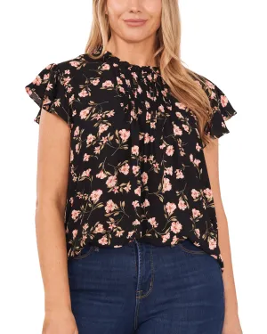 Meriah Pintuck Blouse | RICH BLACK