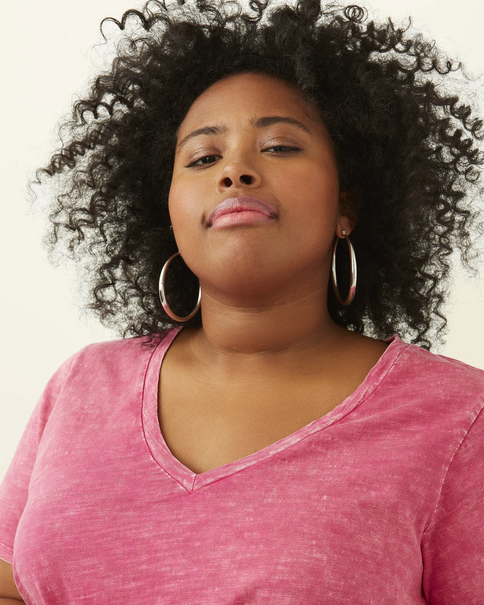 Michelle Soft Cotton Tee | Magenta