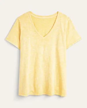 Michelle Soft Cotton Tee | Yellow