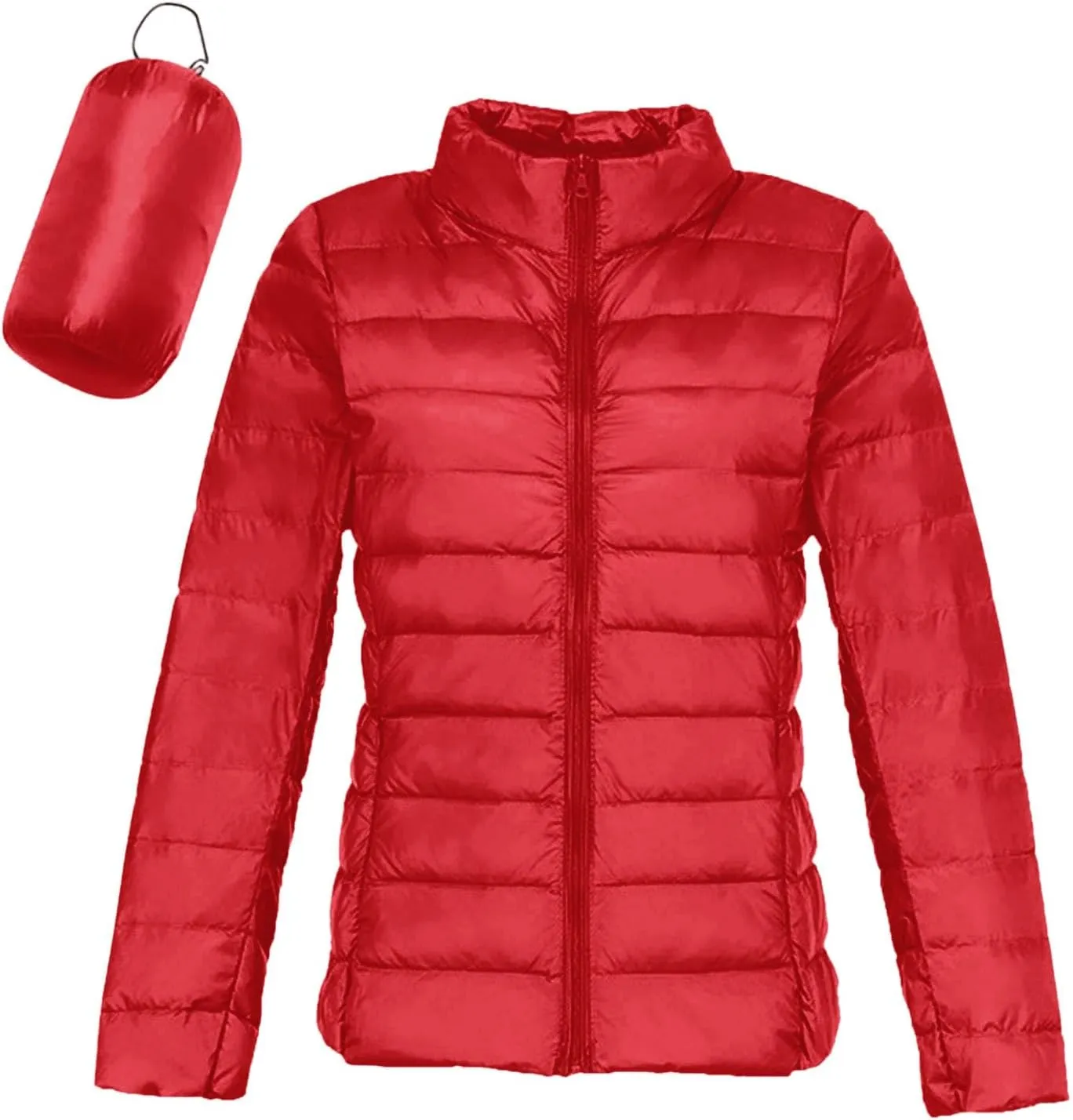 Packable Puffer Jacket Women Lightweight Short down Jackets Winter Trendy Hooded Bubble Coat Light Puffer Jackets
