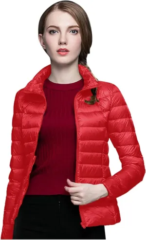 Packable Puffer Jacket Women Lightweight Short down Jackets Winter Trendy Hooded Bubble Coat Light Puffer Jackets