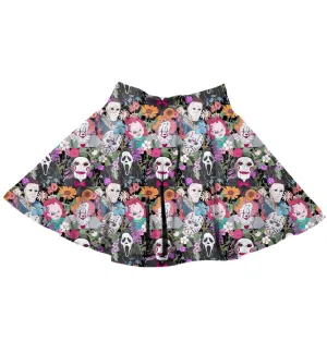 Spring Floral Skater Skirt