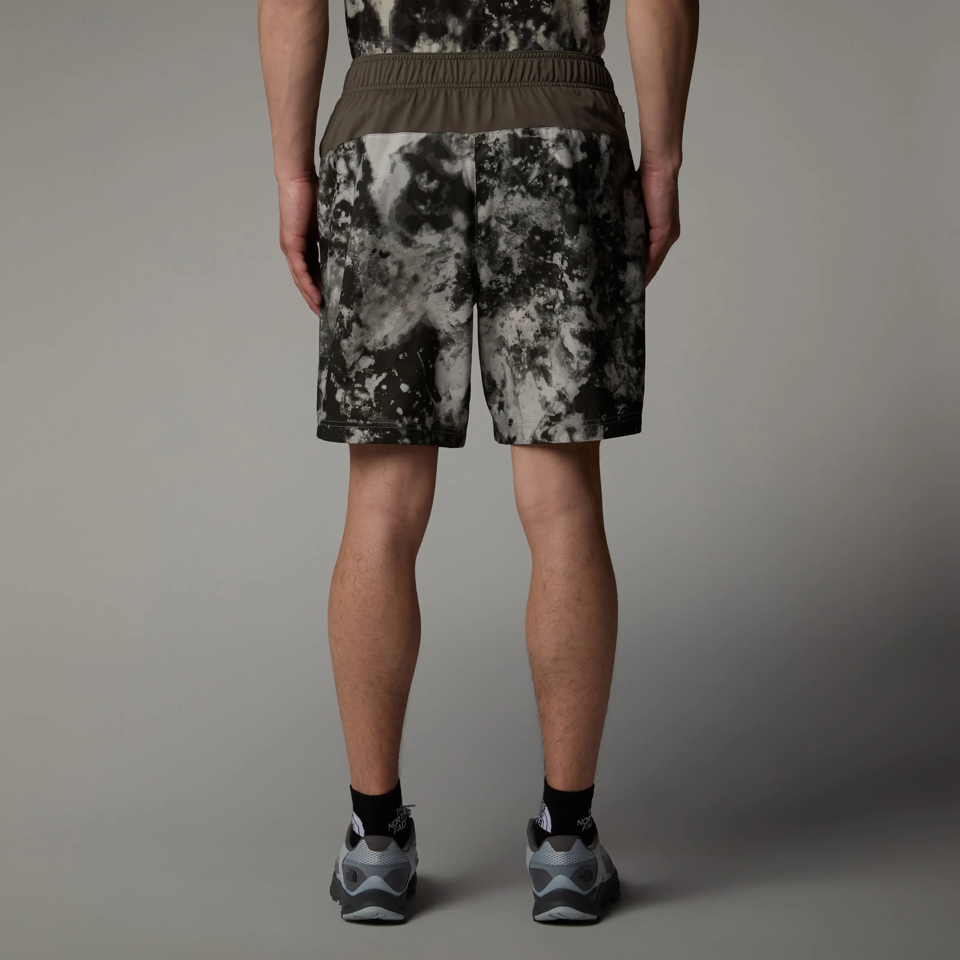 The North Face Men&#x27;s 24/7 Printed Shorts Clay Grey Micro Halfdome Print/New Taupe Green | Buy The North Face Men&#x27;s 24/7 Printed Shorts Clay Grey Micro Halfdome Print/New Taupe Green here | Outnorth