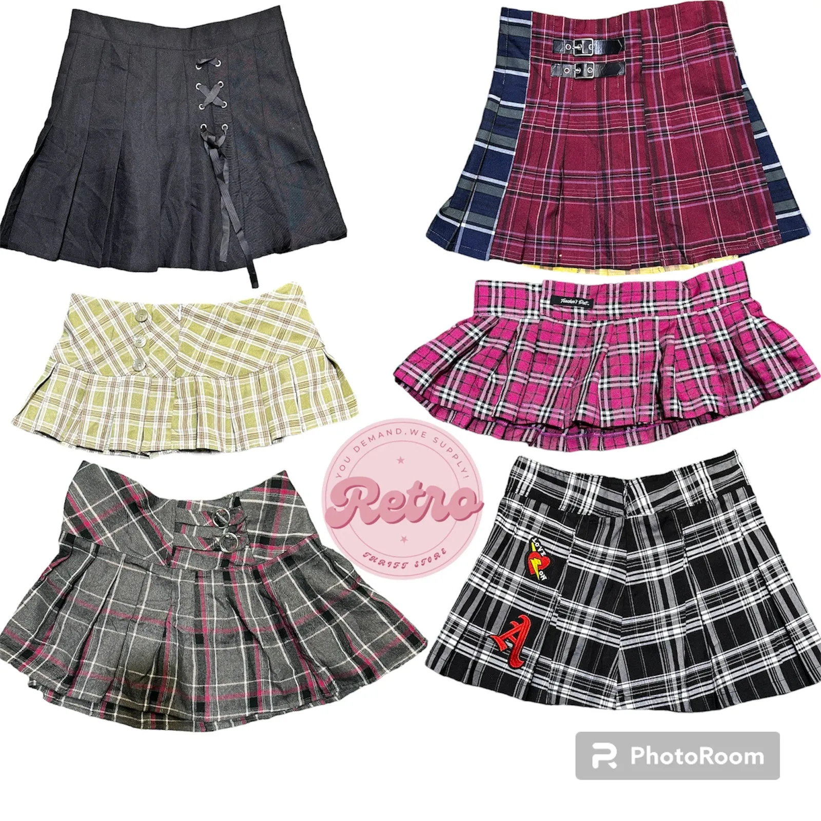 Y2k office girl micro/ mini skirts